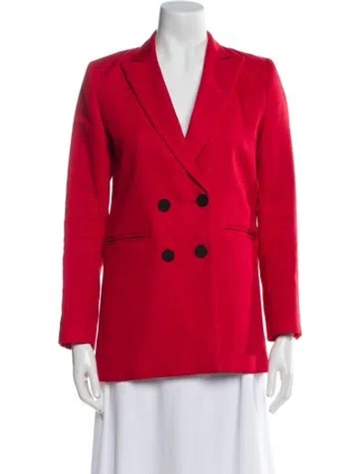 Pre-owned Sandro Blazer In Red
