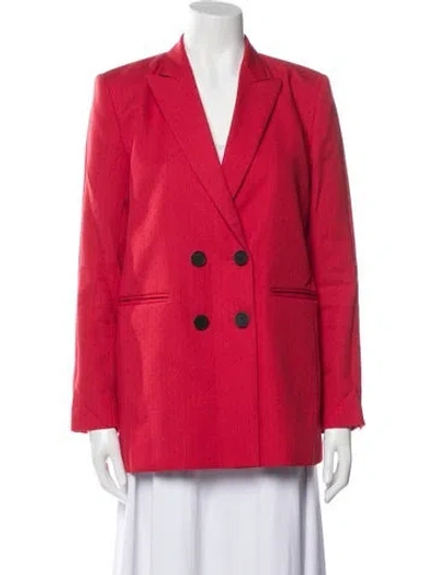 Pre-owned Sandro Blazer In Red