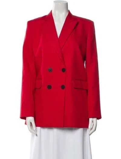 Pre-owned Sandro Blazer In Red