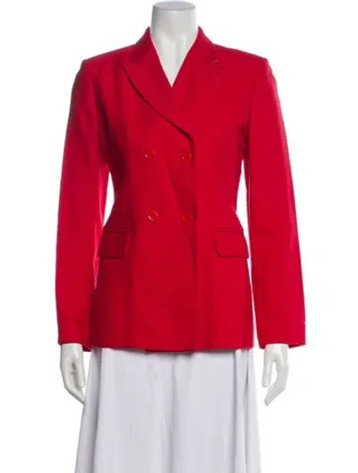 Pre-owned Sandro Blazer In Red