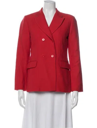 Pre-owned Sandro Blazer In Red