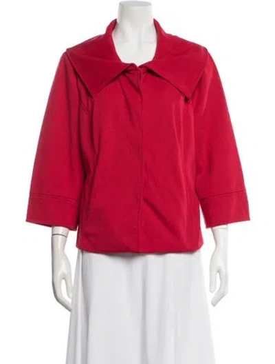 Pre-owned Sandro Blazer In Red