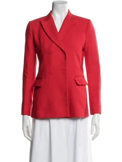 Pre-owned Sandro Blazer In Red