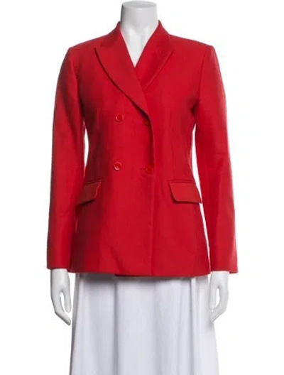 Pre-owned Sandro Blazer In Red