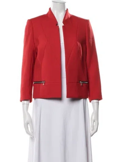 Pre-owned Sandro Blazer In Red