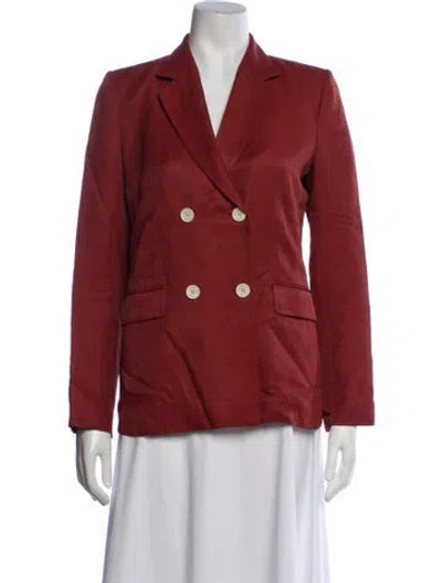Pre-owned Sandro Blazer In Red