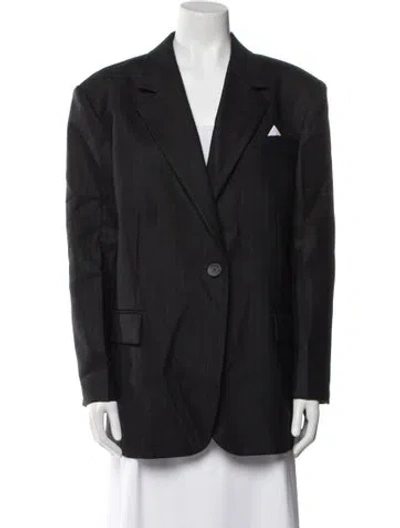 Pre-owned Sandro Blazer W/ Tags In Black