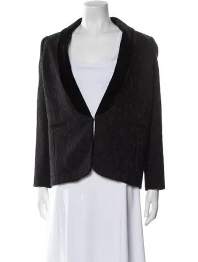 Pre-owned Sandro Blazer W/ Tags In Black