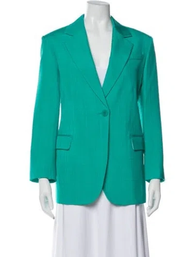 Pre-owned Sandro Blazer W/ Tags In Blue
