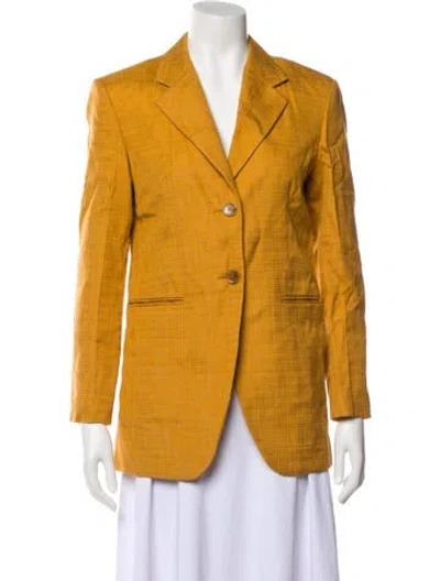 Pre-owned Sandro Blazer W/ Tags In Yellow