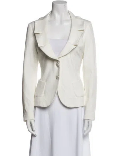 Pre-owned Sandro Blazer In White