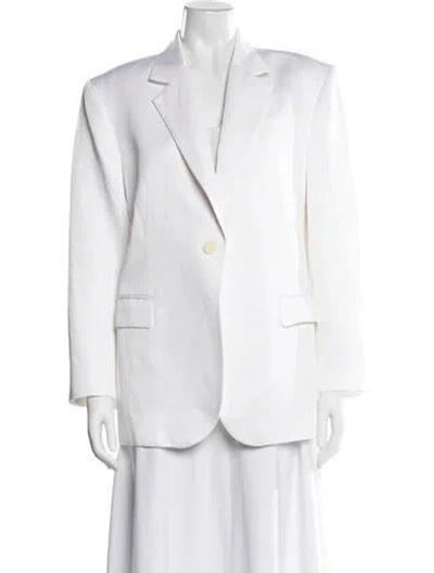 Pre-owned Sandro Blazer In White