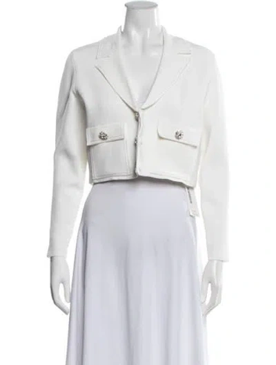 Pre-owned Sandro Blazer In White