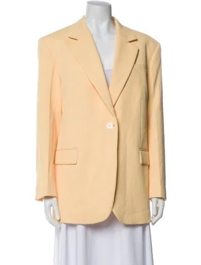 Pre-owned Sandro Blazer In Yellow