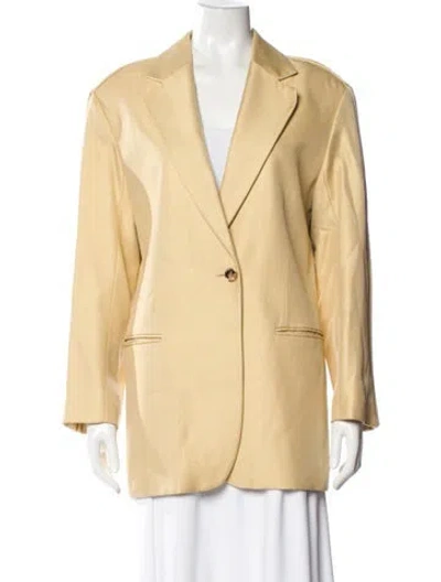 Pre-owned Sandro Blazer In Yellow