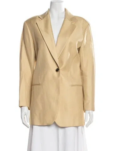 Pre-owned Sandro Blazer In Yellow