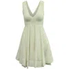 Sandro Bliss Eyelet Lace Dress In White Polyester In White