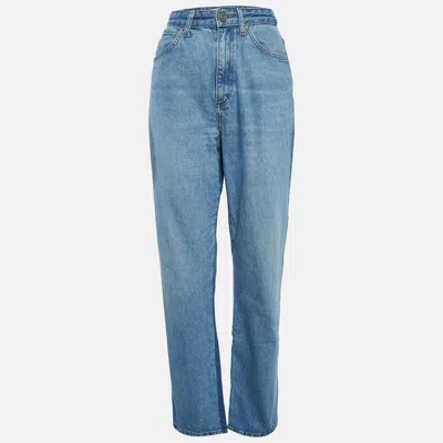 Sandro Blue Denim High Rise Jeans M/waist