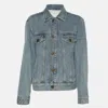 Sandro Blue Denim Jacket In Blue