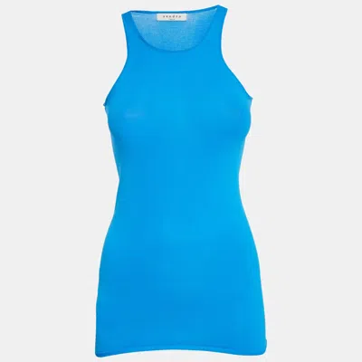 Sandro Blue Jersey Tank Top