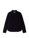 Sandro Boiled Wool Overshirt In Multi