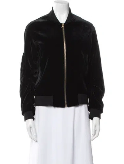 Pre-owned Sandro Bomber Jacket In Black