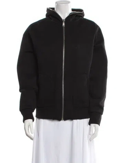 Pre-owned Sandro Bomber Jacket In Black