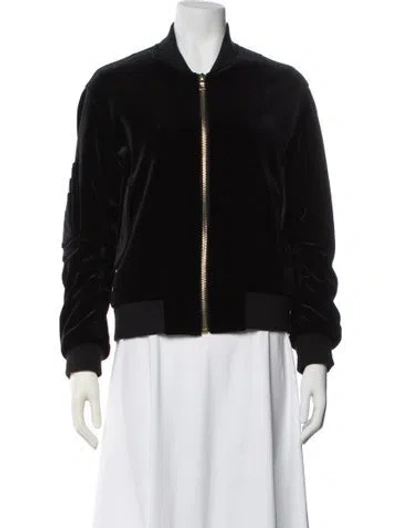 Pre-owned Sandro Bomber Jacket In Black