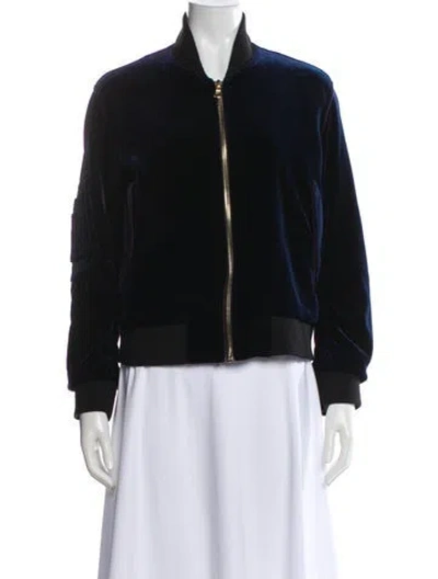 Pre-owned Sandro Bomber Jacket In Black