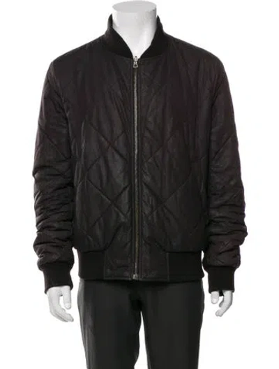 Pre-owned Sandro Bomber Jacket In Black