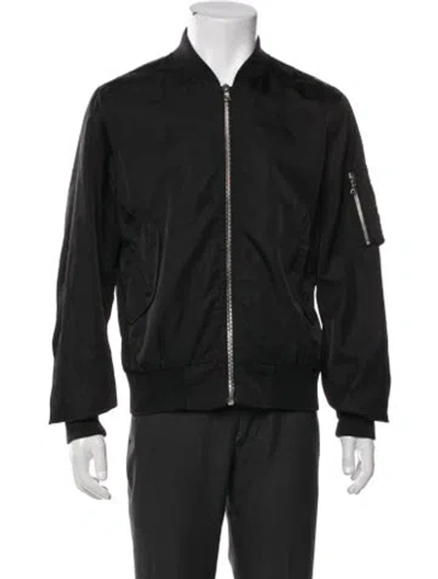 Pre-owned Sandro Bomber Jacket In Black