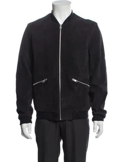 Pre-owned Sandro Bomber Jacket In Black