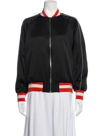 Pre-owned Sandro Bomber Jacket In Black