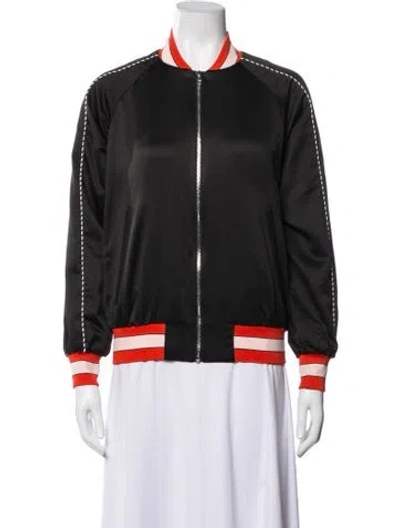 Pre-owned Sandro Bomber Jacket In Black