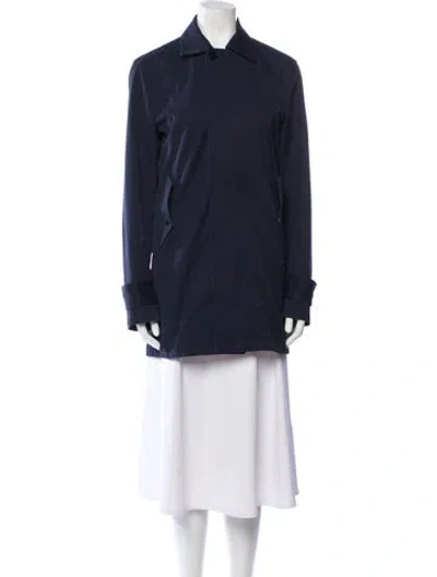 Pre-owned Sandro Bomber Jacket In Blue