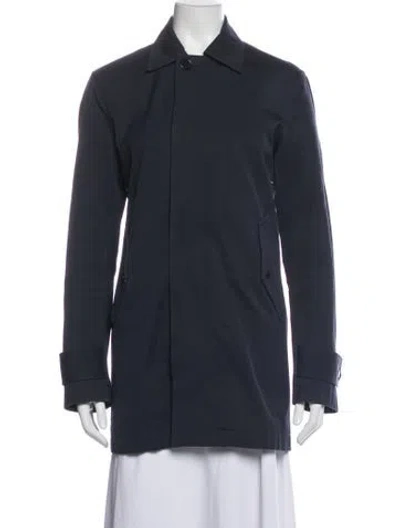 Pre-owned Sandro Bomber Jacket In Blue
