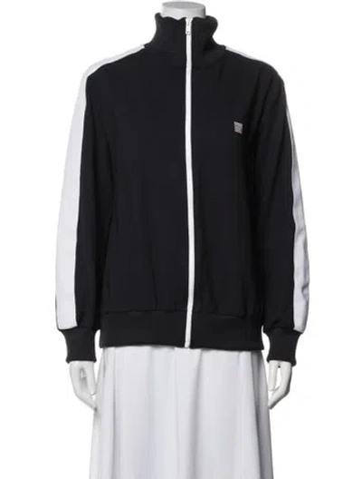 Pre-owned Sandro Bomber Jacket In Blue