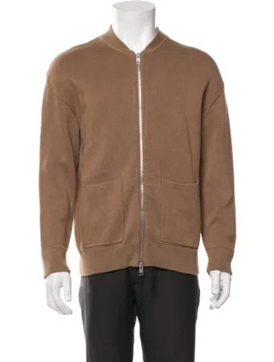 Pre-owned Sandro Bomber Jacket In Brown