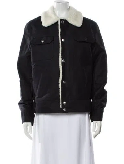 Pre-owned Sandro Bomber Jacket In Gray