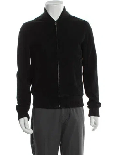 Pre-owned Sandro Bomber Jacket In Gray