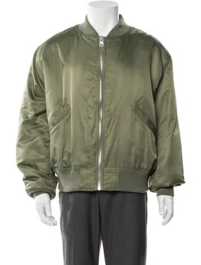 Pre-owned Sandro Bomber Jacket In Green