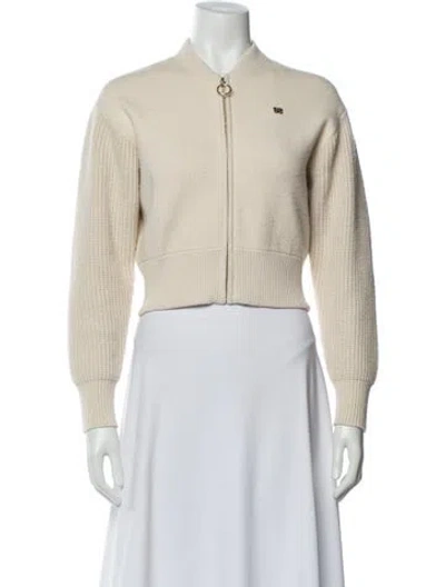 Pre-owned Sandro Bomber Jacket In Neutral