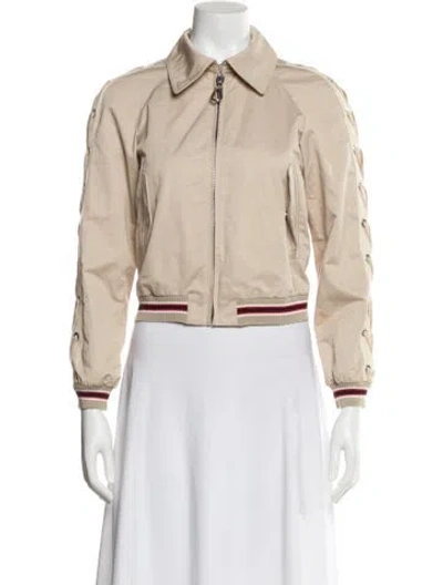 Pre-owned Sandro Bomber Jacket In Neutral