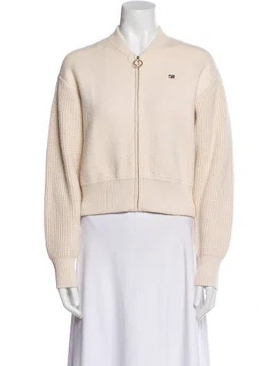 Pre-owned Sandro Bomber Jacket In Neutral