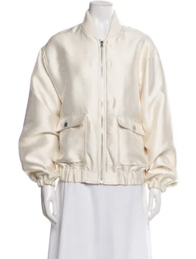 Pre-owned Sandro Bomber Jacket In Neutral