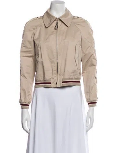 Pre-owned Sandro Bomber Jacket In Neutral