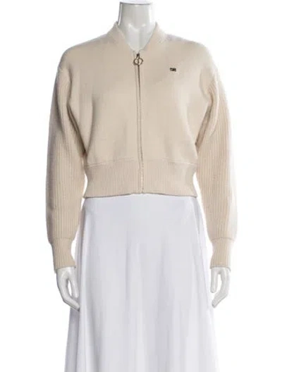 Pre-owned Sandro Bomber Jacket In Neutral