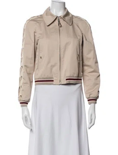 Pre-owned Sandro Bomber Jacket In Neutrals
