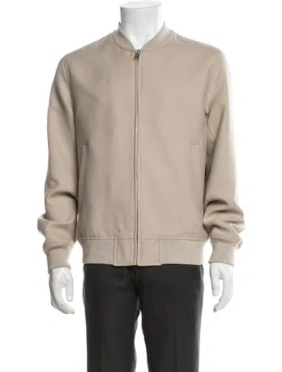 Pre-owned Sandro Bomber Jacket In Neutrals