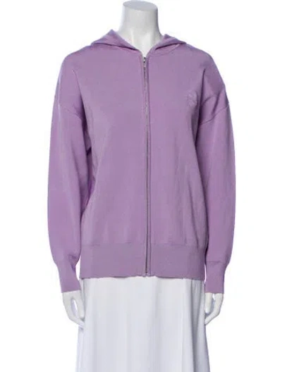 Pre-owned Sandro Bomber Jacket In Purple